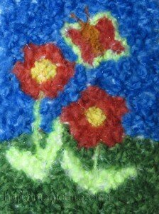 аппликация из ниток