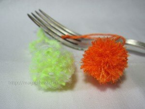 мини помпон